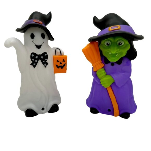 Halloween Light-Up Sound & Motion Ghost & Witch Decorations - Picture 1 of 9
